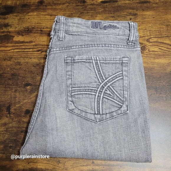 Kut From The Kloth Jeans Size 8 Skinny Mid Rise Gray Wash Stretch Denim - Picture 3 of 13